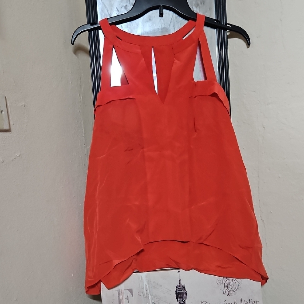 Red Sleeveless Women's Top